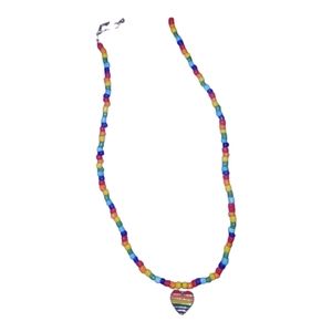 Hot Topic Cupcake Rainbow Bead Charm Necklace